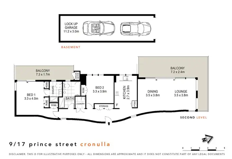 Floorplan of Homely apartment listing, 9/17-19 Prince Street, Cronulla NSW 2230