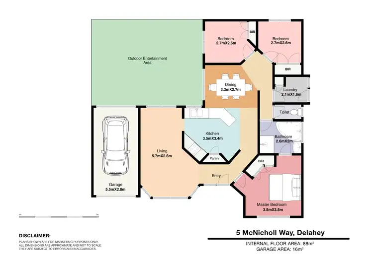 Floorplan of Homely house listing, 5 Mcnicholl Way, Delahey VIC 3037