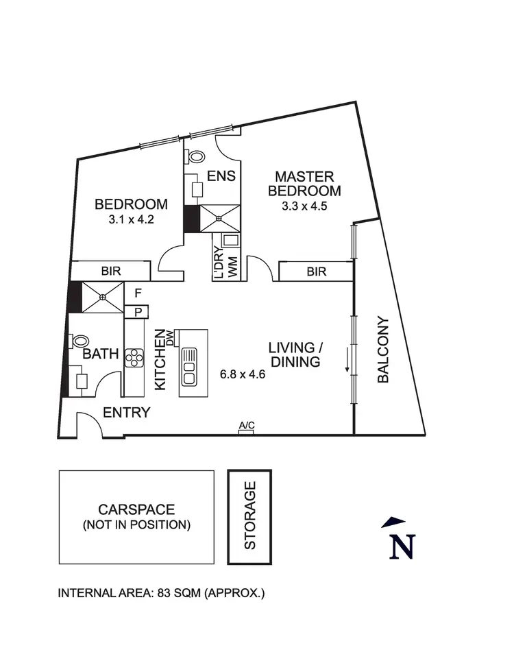 Floorplan of Homely apartment listing, 219/146 Bell Street, Coburg VIC 3058