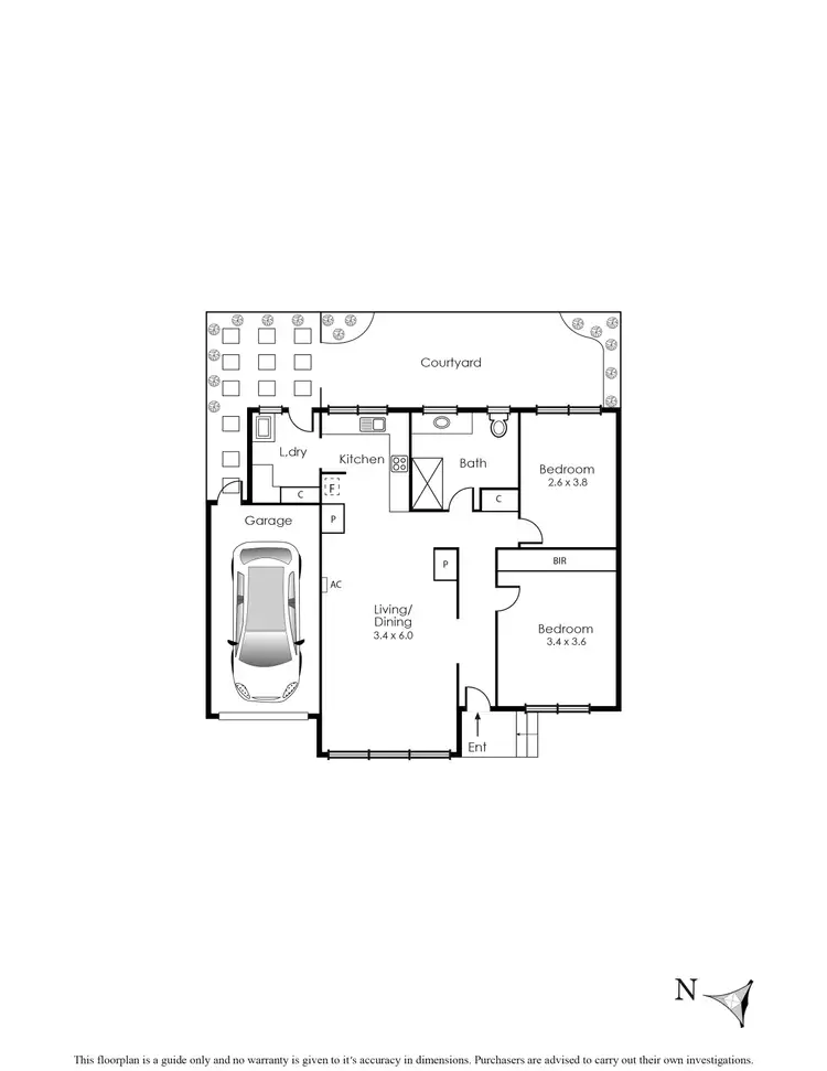Floorplan of Homely unit listing, 2/11 Karrakatta Street, Black Rock VIC 3193