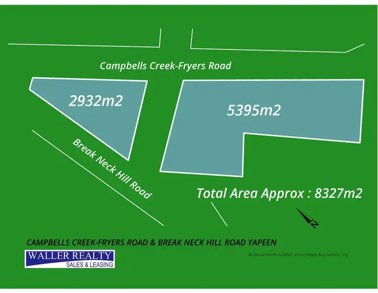 Floorplan of Homely land listing, Cnr Campbells Creek-Fryers Road & Break Neck Road, Yapeen VIC 3451