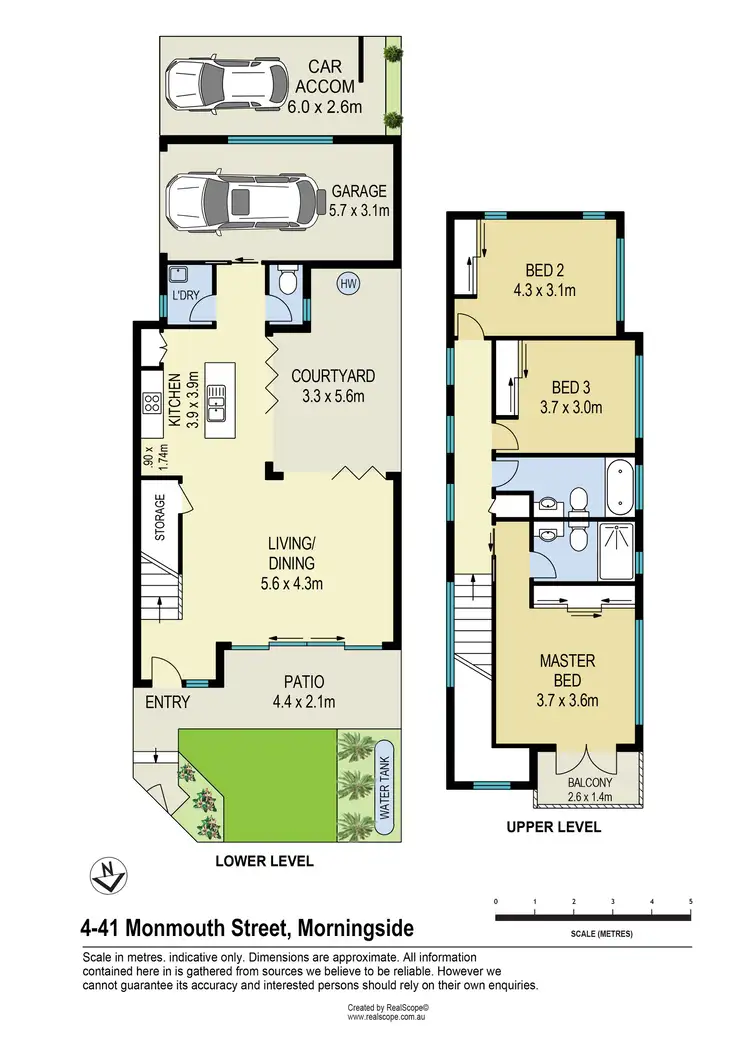 Floorplan of Homely townhouse listing, 4/41 Monmouth Street, Morningside QLD 4170