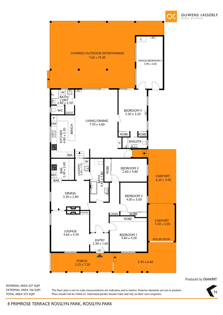 Floorplan of Homely house listing, 8 Primrose Terrace, Rosslyn Park SA 5072