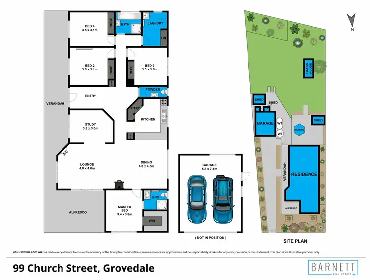 Floorplan of Homely house listing, 99 Church Street, Grovedale VIC 3216