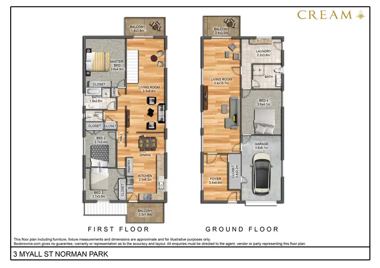 Floorplan of Homely house listing, 3 Myall Street, Norman Park QLD 4170
