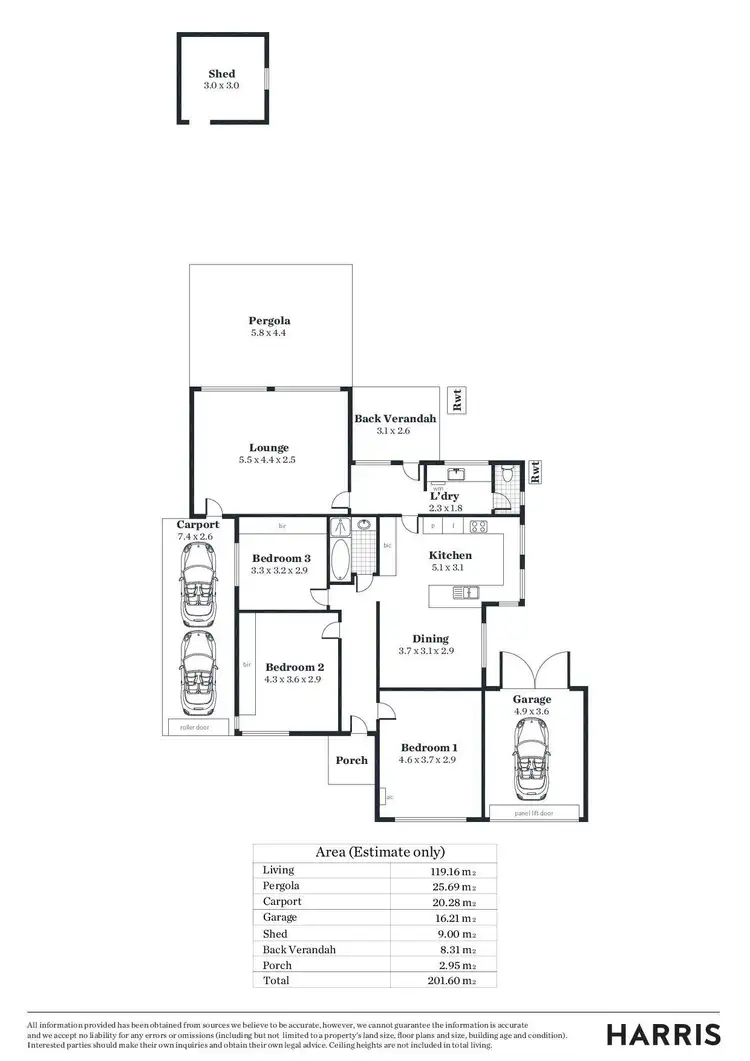 Floorplan of Homely house listing, 3 Netherby Avenue, Plympton SA 5038