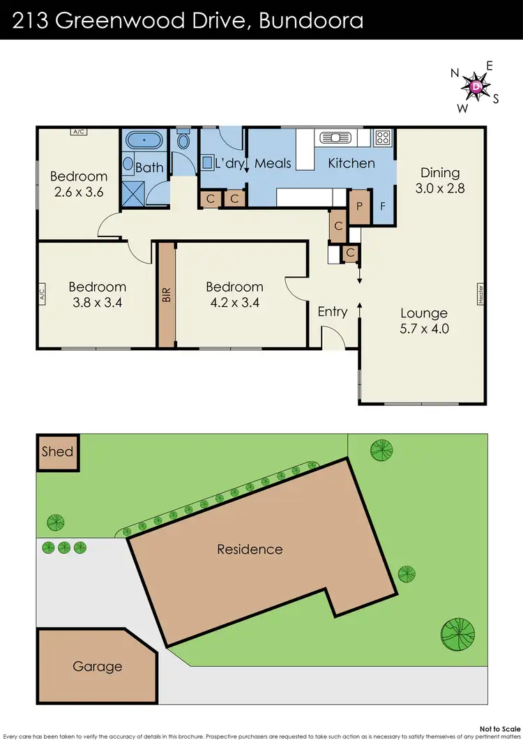 Floorplan of Homely house listing, 213 Greenwood Drive, Bundoora VIC 3083