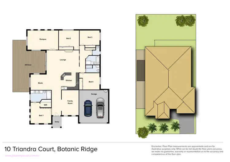Floorplan of Homely house listing, 10 Triandra Court, Botanic Ridge VIC 3977