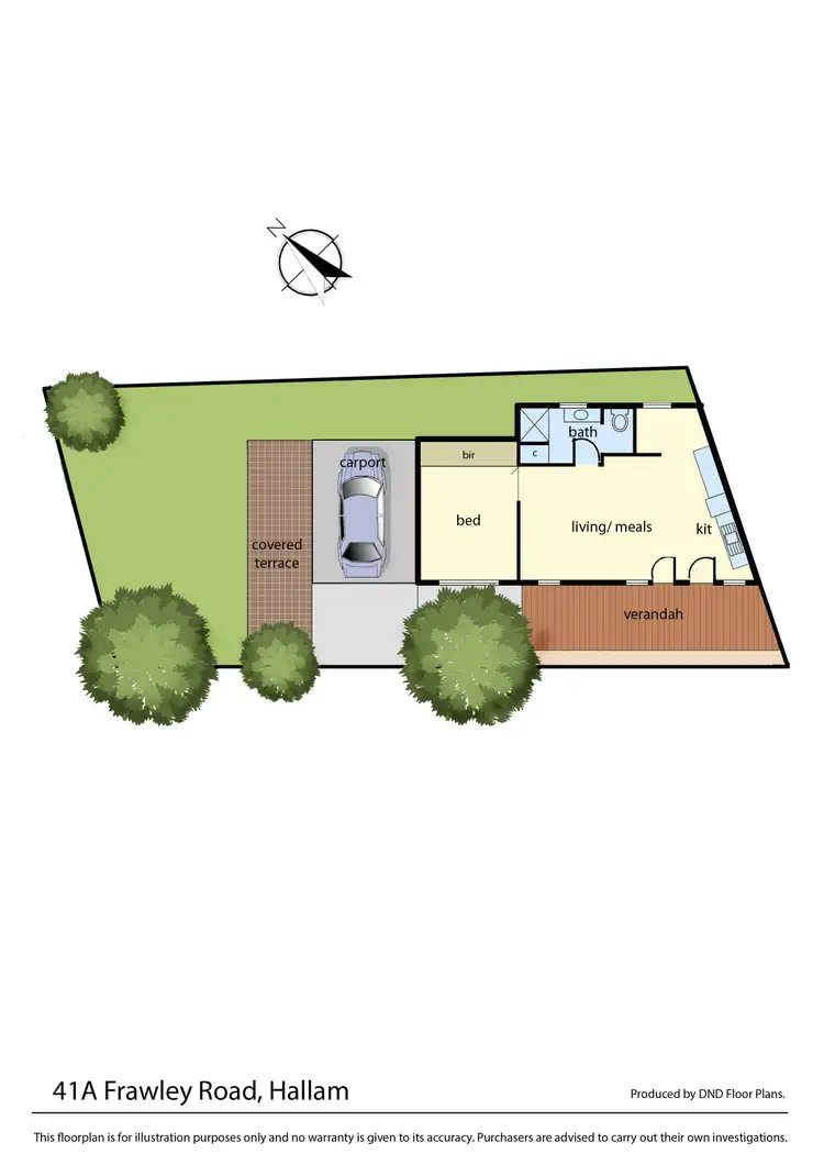 Floorplan of Homely unit listing, 41A Frawley Road, Hallam VIC 3803