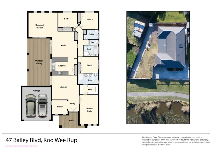 Floorplan of Homely house listing, 47 Bailey Boulevard, Koo Wee Rup VIC 3981