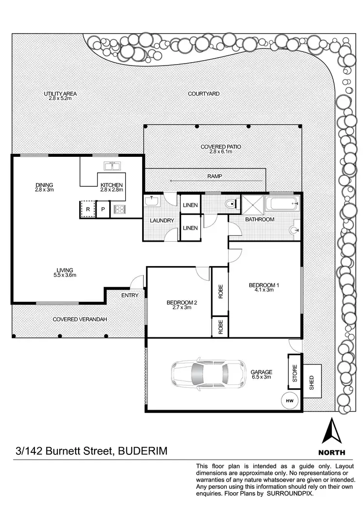 Floorplan of Homely semi-detached listing, 3/142 Burnett Street, Buderim QLD 4556