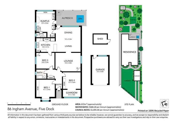 Floorplan of Homely house listing, 86 Ingham Avenue, Five Dock NSW 2046