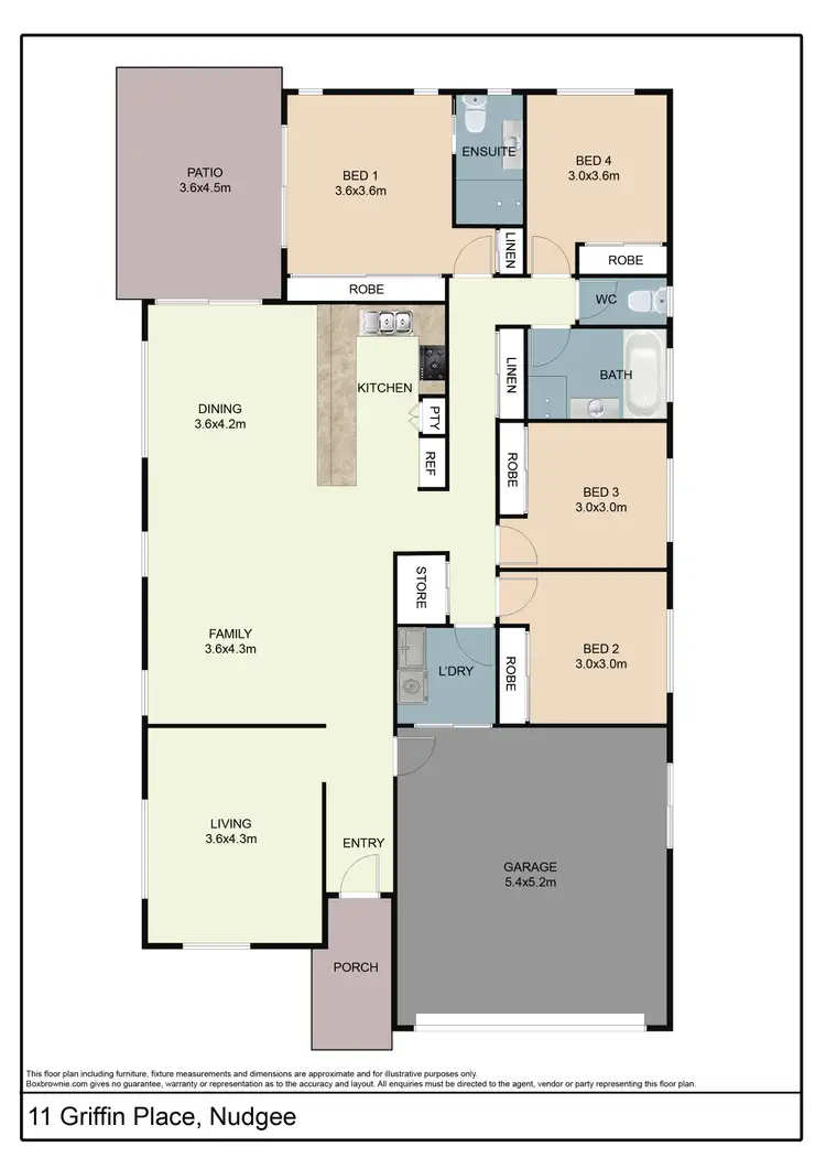 Floorplan of Homely house listing, 11 Griffin Place, Nudgee QLD 4014