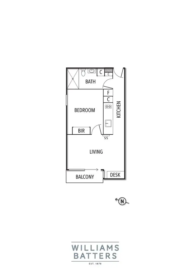 Floorplan of Homely apartment listing, 805/1A Yarra Street, South Yarra VIC 3141