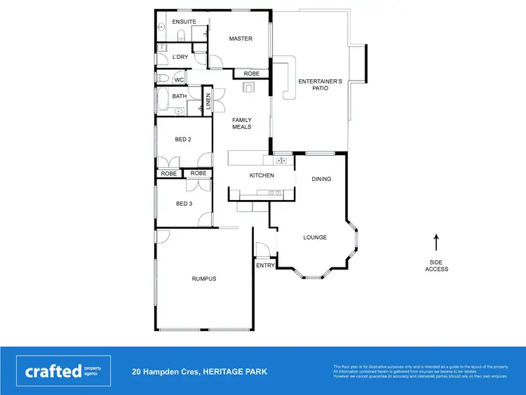 Floorplan of Homely house listing, 20 Hampden Crescent, Heritage Park QLD 4118