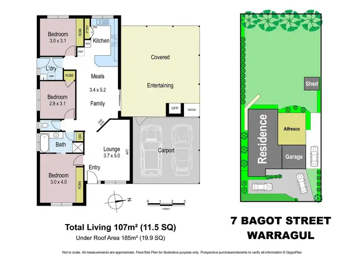 Floorplan of Homely house listing, 7 Bagot Street, Warragul VIC 3820