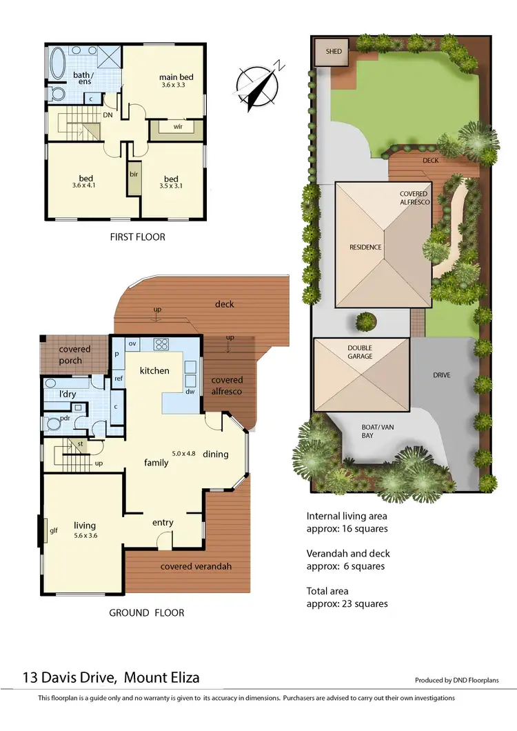 Floorplan of Homely house listing, 13 Davis Drive, Mount Eliza VIC 3930