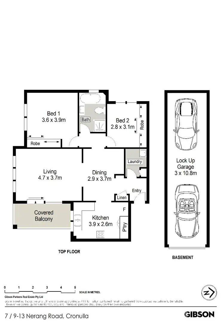Floorplan of Homely apartment listing, 7/9-13 Nerang Road, Cronulla NSW 2230