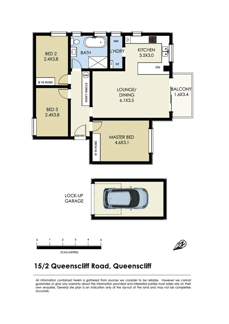Floorplan of Homely apartment listing, 15/2 Queenscliff Road, Queenscliff NSW 2096