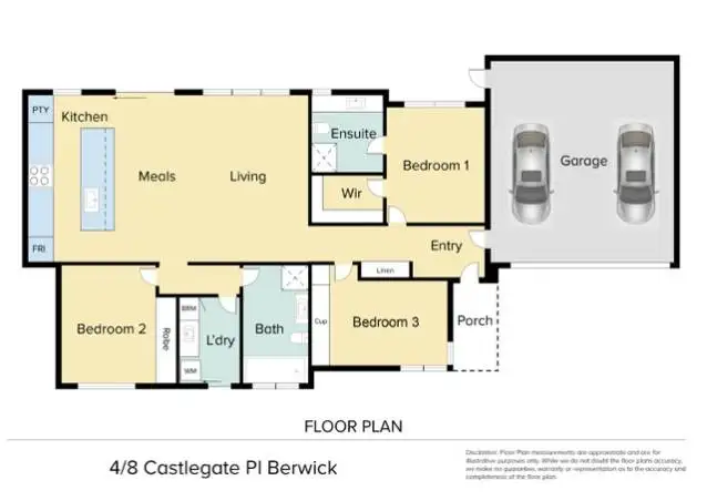 Floorplan of Homely unit listing, 4/8 Castlegate Place, Berwick VIC 3806