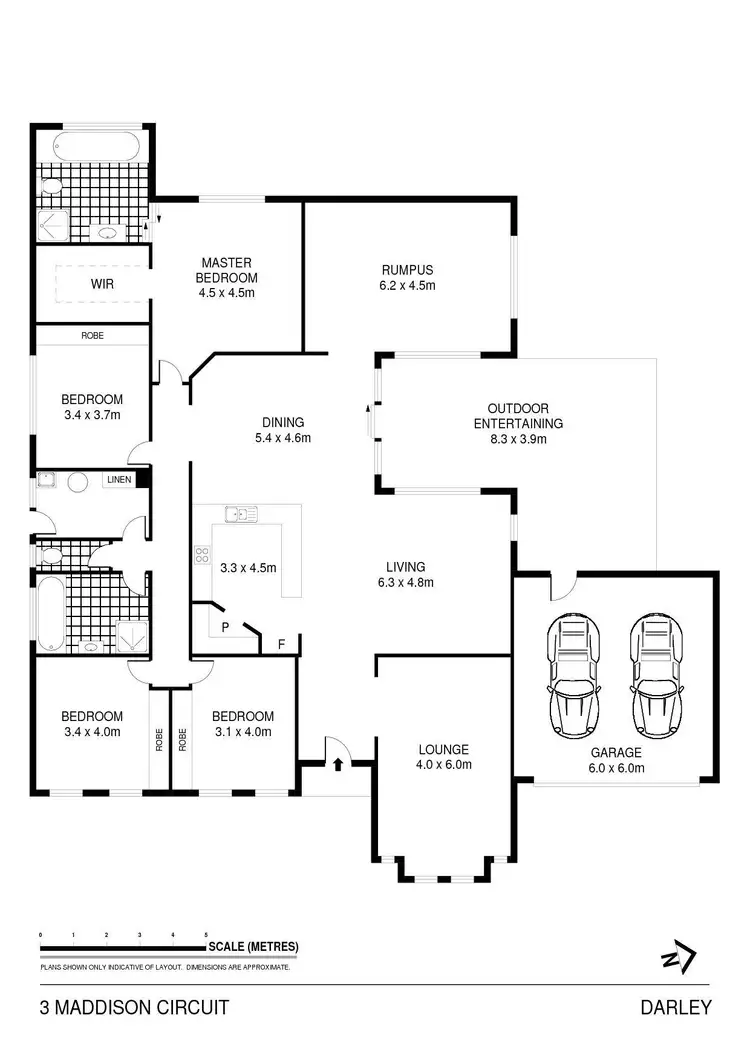 Floorplan of Homely house listing, 3 Maddison Circuit, Darley VIC 3340