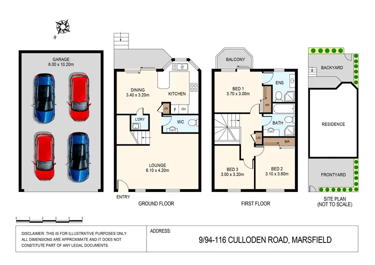 Floorplan of Homely townhouse listing, 9/94-116 Culloden Road, Marsfield NSW 2122