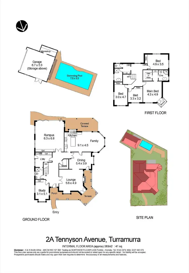 Floorplan of Homely house listing, 2a Tennyson Avenue, Turramurra NSW 2074