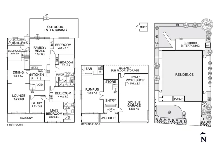 Floorplan of Homely house listing, 75 Summit Drive, Bulleen VIC 3105