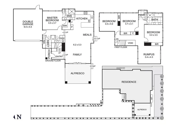 Floorplan of Homely townhouse listing, 24A Mayfair Avenue, Templestowe Lower VIC 3107