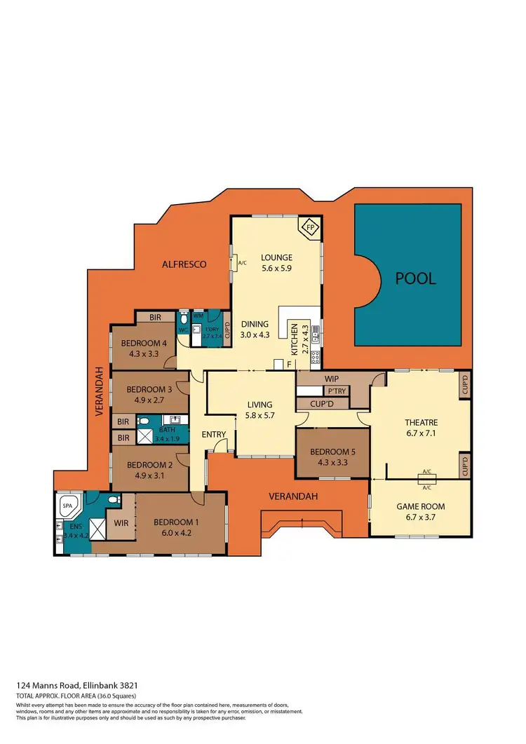 Floorplan of Homely house listing, 124 Manns Road, Ellinbank VIC 3821
