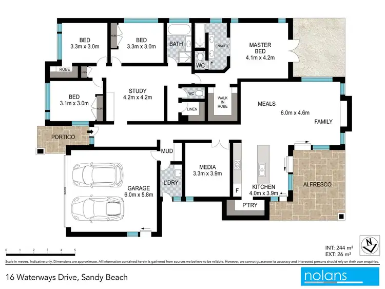 Floorplan of Homely house listing, 16 Waterways Drive, Sandy Beach NSW 2456