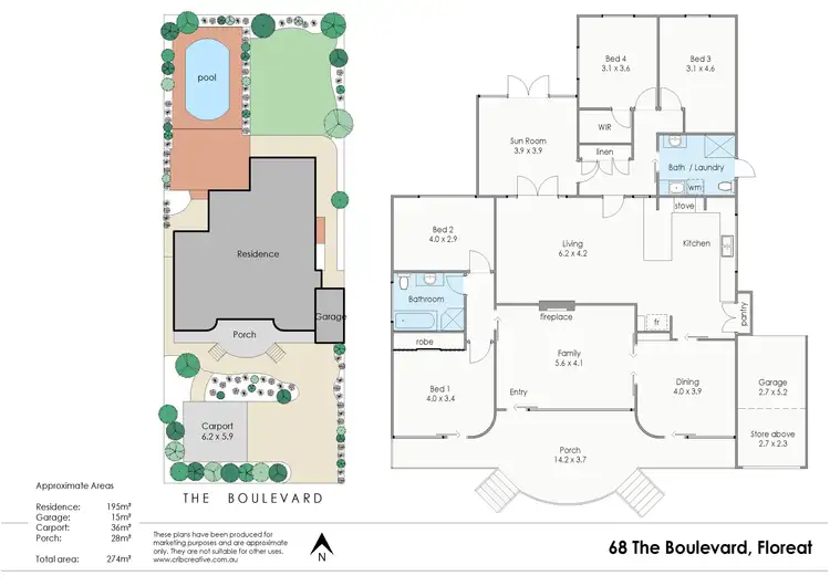 Floorplan of Homely house listing, 68 The Boulevard, Floreat WA 6014