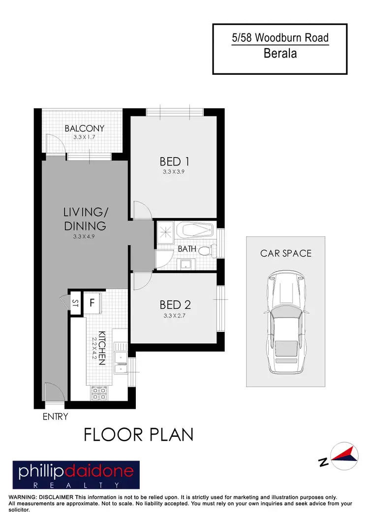 Floorplan of Homely unit listing, 5/58 Woodburn Road, Berala NSW 2141