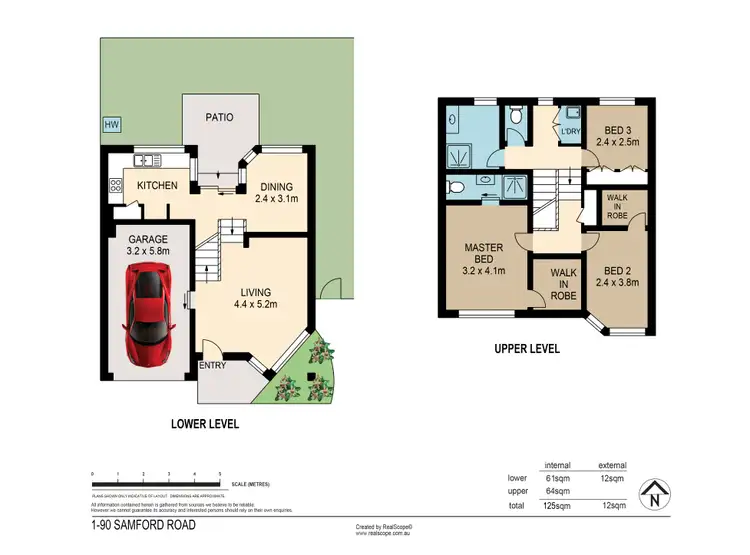 Floorplan of Homely townhouse listing, 1/90 Samford Road, Alderley QLD 4051