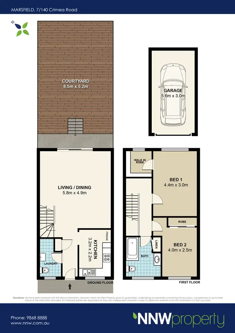 Floorplan of Homely townhouse listing, 7/140 Crimea Road, Marsfield NSW 2122