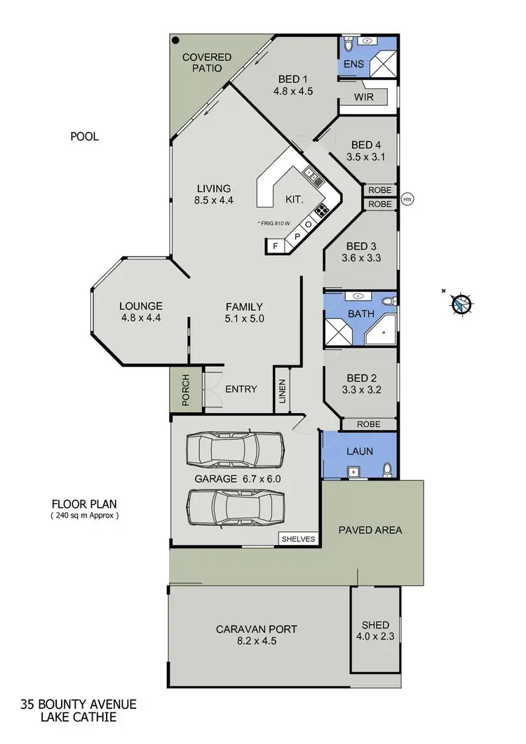Floorplan of Homely house listing, 35 Bounty Avenue, Lake Cathie NSW 2445