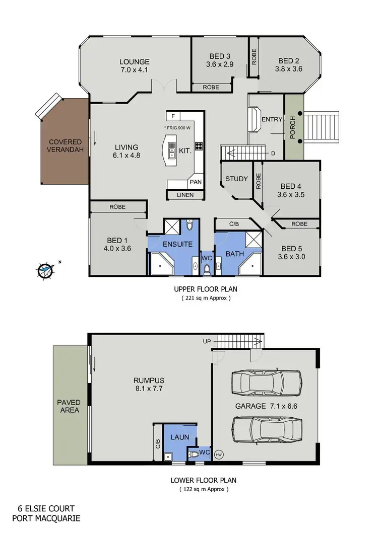 Floorplan of Homely house listing, 6 Elsie Court, Port Macquarie NSW 2444