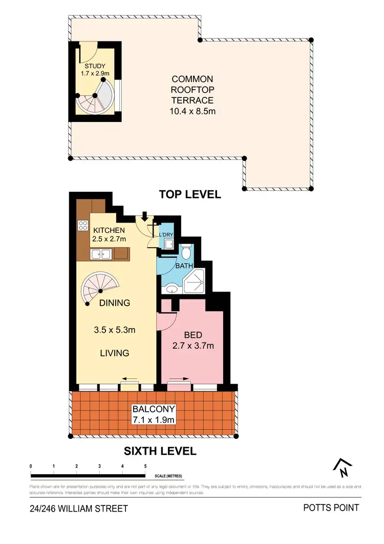 Floorplan of Homely apartment listing, 24/244-246 William Street, Potts Point NSW 2011