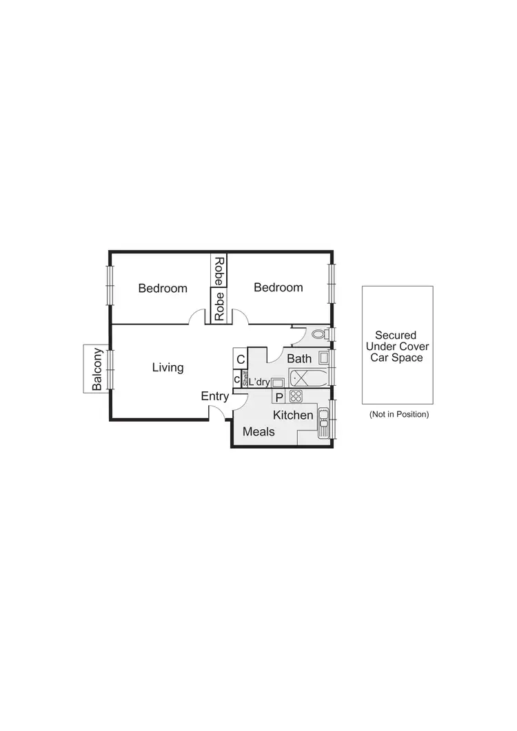 Floorplan of Homely apartment listing, 13/193 Brighton Road, Elwood VIC 3184