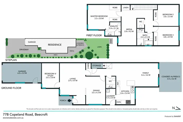 Floorplan of Homely townhouse listing, 77B Copeland Road, Beecroft NSW 2119