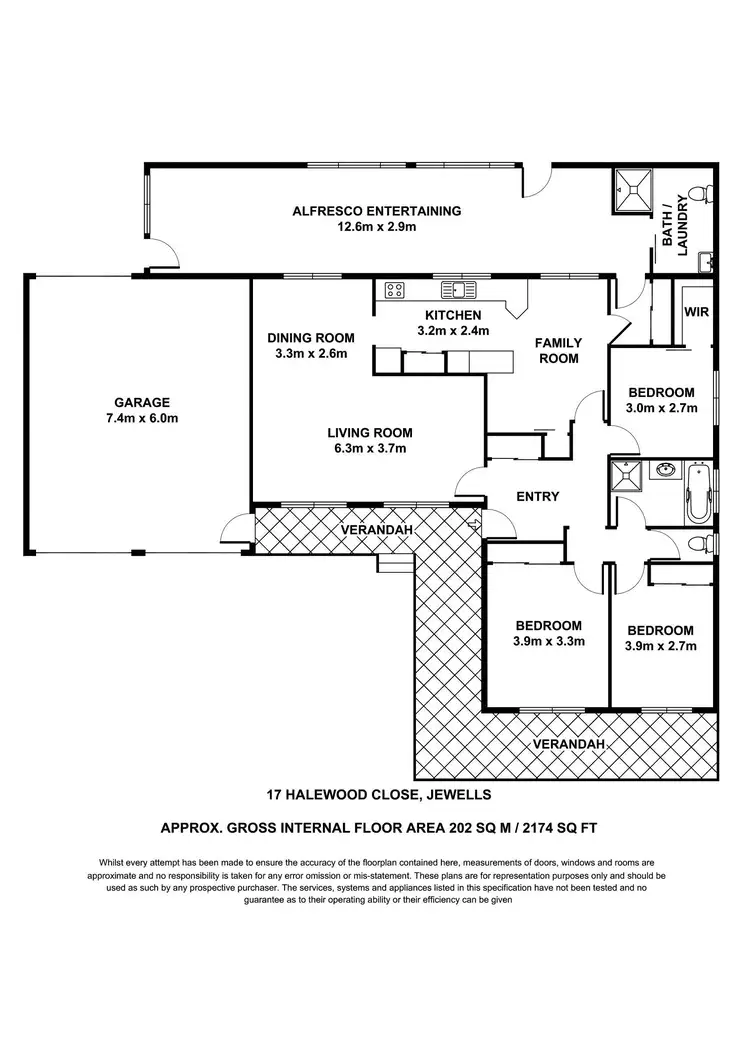 Floorplan of Homely house listing, 17 Halewood Close, Jewells NSW 2280