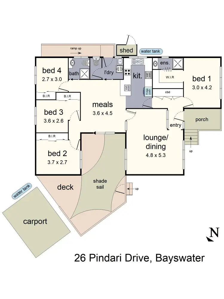 Floorplan of Homely house listing, 26 Pindari Drive, Bayswater VIC 3153
