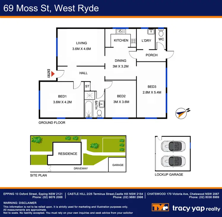 Floorplan of Homely house listing, 69 Moss Street, West Ryde NSW 2114