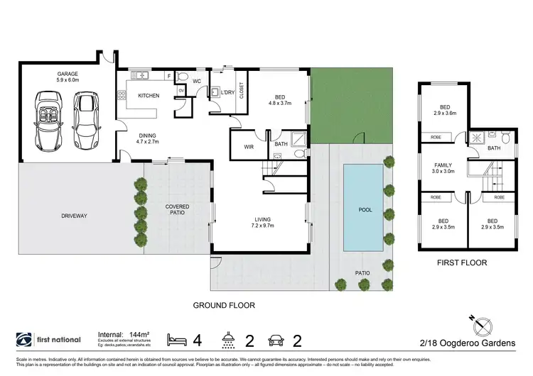 Floorplan of Homely house listing, 2/18 Oodgeroo Gardens, Byron Bay NSW 2481