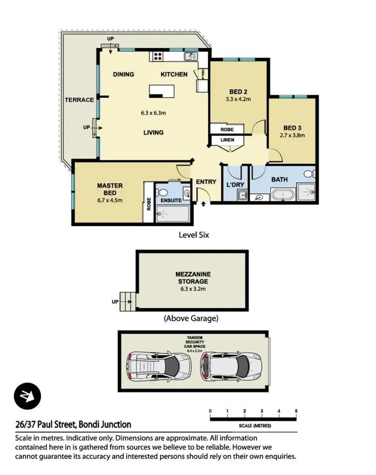 Floorplan of Homely apartment listing, 26/37 Paul Street, Bondi Junction NSW 2022