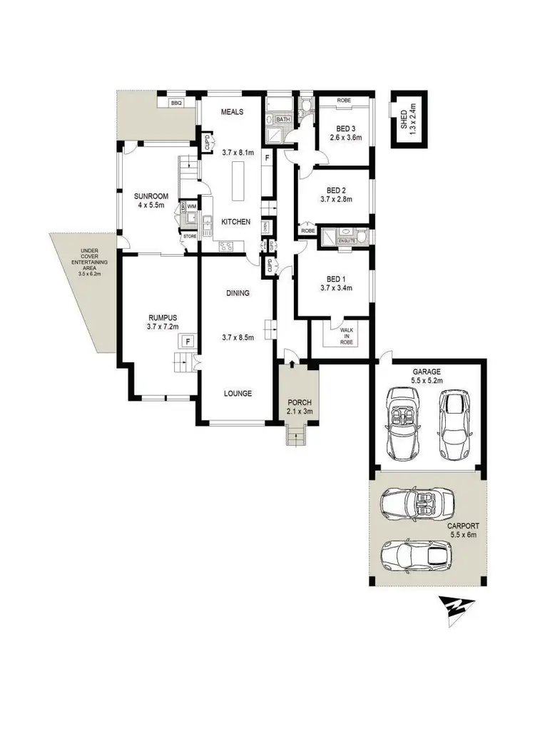 Floorplan of Homely house listing, 44 Sophia Crescent, North Rocks NSW 2151