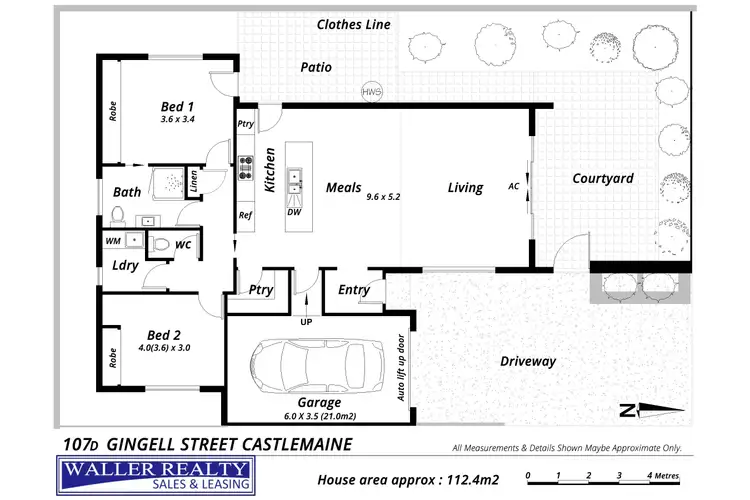 Floorplan of Homely house listing, 107D Gingell Street, Castlemaine VIC 3450