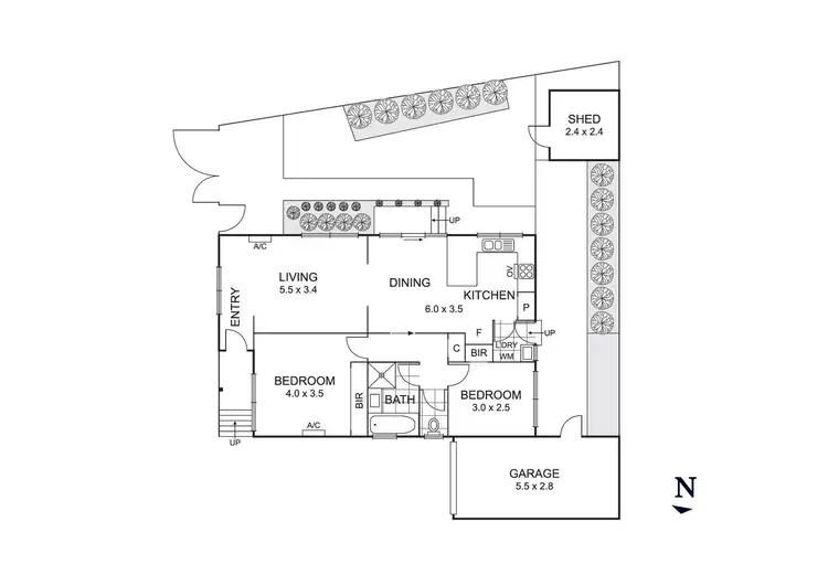 Floorplan of Homely unit listing, 4/8 Coppin Close, Mitcham VIC 3132