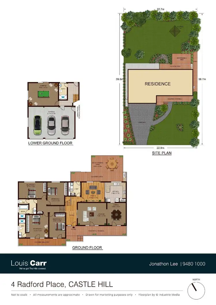 Floorplan of Homely house listing, 4 Radford Place, Castle Hill NSW 2154