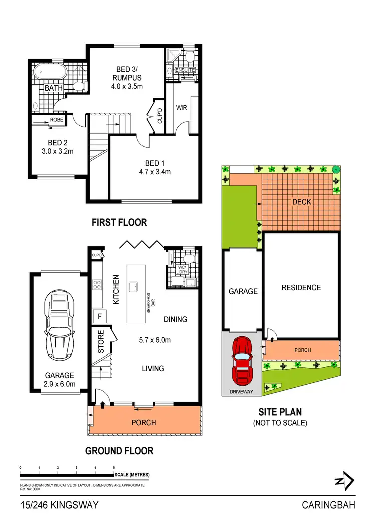 Floorplan of Homely townhouse listing, 15/246-248 Kingsway, Caringbah NSW 2229